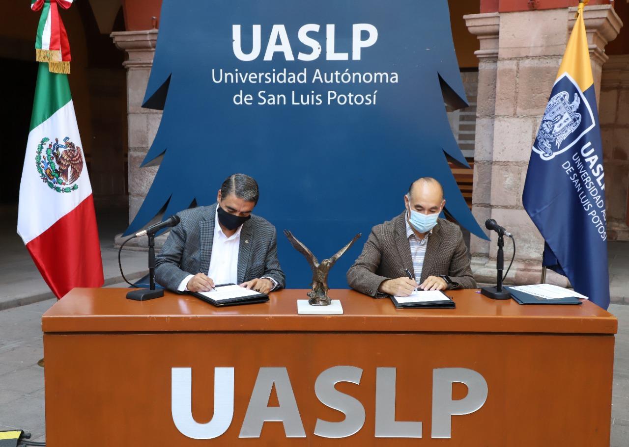  UASLP y Ayuntamiento firman convenio de colaboración institucional